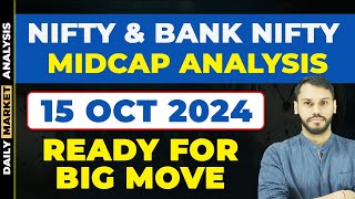 NIFTY PREDICTION FOR TOMORROW 15 OCT  BANK NIFTY PREDICTION NIFTY LIVE TRADING NIFTY STRATEGY [upl. by Kopans200]