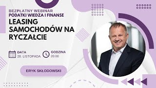 Leasing samochodów na ryczałcie  Darmowy Webinar [upl. by Ymereg]