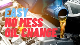 No Mess Easy Engine Oil Change▶️ DIY Motor Oil Change [upl. by Erreid]