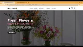 Responsive ECommerce Flower Shop Website Design using html amp CSS  html amp CSS projects [upl. by Charmane]