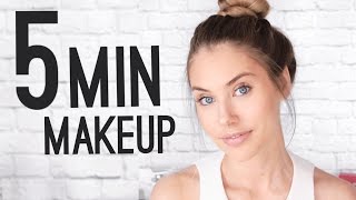 QUICK amp EASY 5 MINUTE MAKEUP TUTORIAL [upl. by Curhan761]