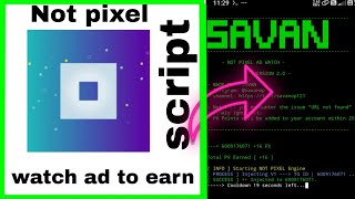 Notpixel  watch ad script  earn unlimited by  ad  fully unlimited ac [upl. by Blackwell748]