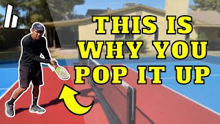 How to STOP popping UP the BALL  Briones Pickleball [upl. by Wesley]