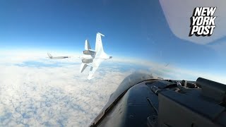 Russian fighter jet intercepted near Alaska by NORAD forces after ‘unsafel’ interaction [upl. by Nisa811]