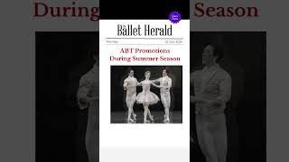 DANCER PROMOTIONS 🌟 4 ABT Dancers Promoted During Summer Season [upl. by Yellek]