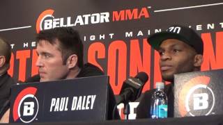 tito ortiz vs chael sonnen fireworks at press conference [upl. by Andromache]