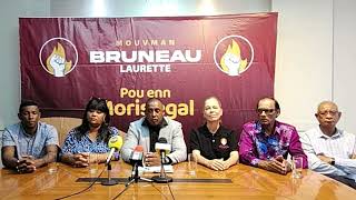 Maurice Info  Conférence de presse Mouvman Bruneau Laurette du 15112024 [upl. by Ebanreb755]