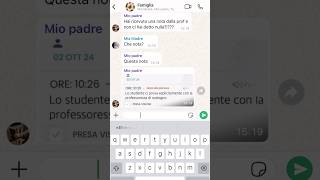 Ho Ricevuto una Nota a Scuola Guarda La Reazione dei miei Genitori nel Gruppo Whatsapp [upl. by Htnnek]