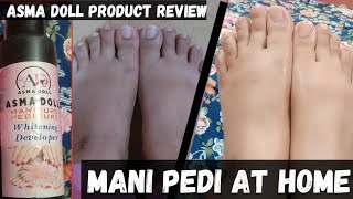 Best Manicure and pedicure at homeflawless feetseasy steps skincareAsma Doll watch [upl. by Newbill772]