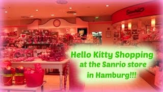 Hello Kitty shopping at the Sanrio store in Hamburg [upl. by Annavaj]