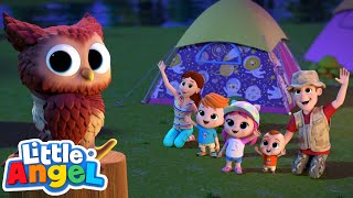 Campamento en Familia 🏕️ Camping Song  Canciones para aprender Inglés🎵 Little Angel Español [upl. by Pestana454]