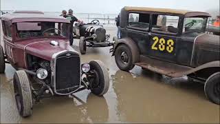 Pendine Sands Hot rod races 2024 vlog day 3 The mist rolls in [upl. by Enyamrahs]