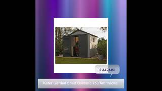 Keter Garden Shed Oakland 759 Anthracite [upl. by Yniattirb860]