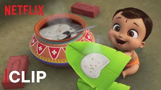 Bheem Cooks The Best Pongal  Mighty Little Bheem Kite Festival  Netflix India [upl. by Drannek415]