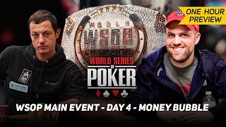 WSOP Main Event Day 4 Money Bubble with Tom Dwan amp Barstool NatePREVIEW [upl. by Ahcim]