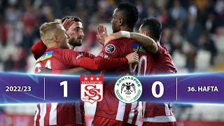 Demir Grup Sivasspor 10 Arabamcom Konyaspor  HighlightsÖzet  Spor Toto Süper Lig  202223 [upl. by Fabi]