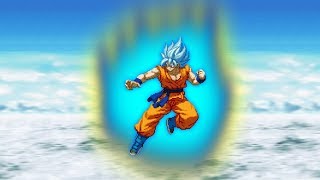 Goku SSJ Blue Transformation  Short Sprite Animation [upl. by Atimed]