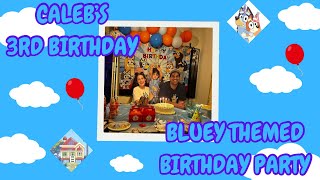 Bluey themed Birthday Party  Turning 3 [upl. by Neehar]