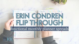 Erin Condren Functional Planner Flip Through How to Use a Monthly Planner to Organize and Simplify Y [upl. by Mcwilliams73]