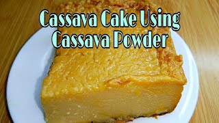 How to Make Cassava Cake Using Cassava Powder food yummy cooking [upl. by Eekram]