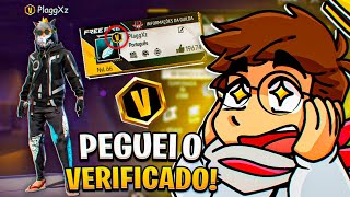 Eu Finalmente Consegui Pegar o VERIFICADO Do Free fire [upl. by Dulcinea]