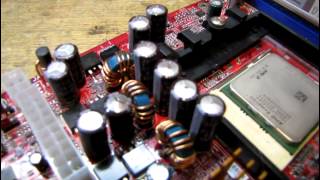 Some info and examples of bad and defective capacitors on computer motherboards [upl. by Esinyl360]