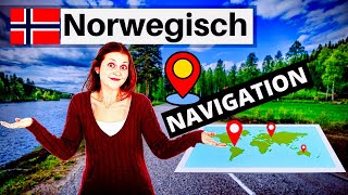 Norwegisch lernen für Anfänger kostenlos  WegbeschreibungNavigation  DeutschNorwegisch Vokabeln [upl. by Maher]