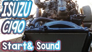 ติดเครื่อง ISUZU C190  Engine Start Up and Sound [upl. by Eiclehc682]