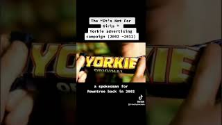 Yorkie “It’s Not For Girls” advertising campaign 2002  2012 yorkie chocolatehistory nestle [upl. by Cairns442]