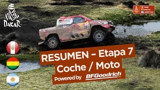 Resumen  CocheMoto  Etapa 7 La Paz  Uyuni  Dakar 2018 [upl. by Durrell]