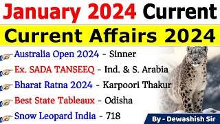 January 2024 Monthly Current Affairs  Current Affairs 2024  Monthly Current Affairs 2024 current [upl. by Emmit]