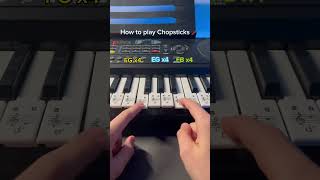 Chopsticks Piano Tutorial 🥢 easy piano beginner tutorial [upl. by Miguela951]