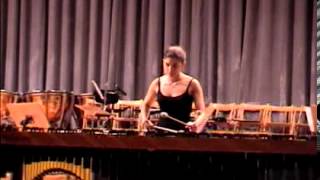 Rhythm Song one marimba Paul Smadbeck Played by Paula Chico Martinez2004 [upl. by Itch]