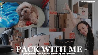 vlog im moving OUT pack with me to move into my new apartment moving vlog ep 1 [upl. by Amitarp]