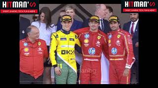 F1 2024 Monaco podium celebration  F1 2024 Monaco Grand Prix [upl. by Kacy226]