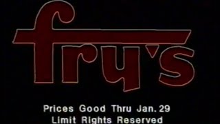 1985 Frys grocery Store TV Commercial [upl. by Einahteb35]