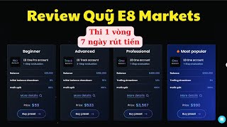 Review Quỹ E8 Markets  Đánh giá chi tiết lợi thế E8 so với các quỹ khác [upl. by Pike]