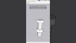 Dont Model Geometry You Dont See 3dmodeling sketchup [upl. by Center359]