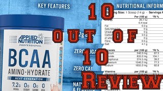 Applied Nutrition Amino Hydrate Review [upl. by Aihsercal]