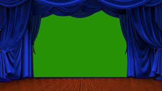 Green Screen Effect Movie Theater Curtain Blue [upl. by Awahsoj]