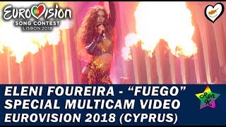 Eleni Foureira  quotFuegoquot  Special Multicam video  Eurovision 2018 Cyprus [upl. by Darce499]