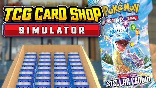 Opening REAL Pokemon Packs then TCG Card Shop Simulator [upl. by Argile]