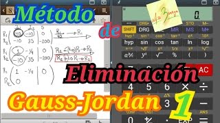 Eliminación de GaussJordan Aplicación a circuitos eléctricos resistivos 1er Ejercicio [upl. by Aciraa]