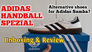 ADIDAS HANDBALL SPEZIAL UNBOXING AND REVIEW  Alternative shoes for Adidas Samba [upl. by Dekow781]