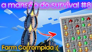 MINECRAFT PE  a mansão do SURVIVAL 8 [upl. by Glori]