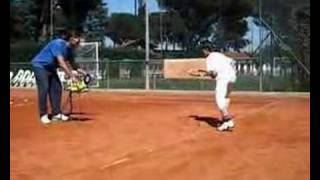 Michele Montani Tennis Academy Gianmarco Crocetti Training Forehand and Backhand 29308 [upl. by Spillar]