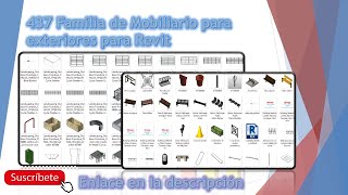 Descarga Familia de Mobiliario para exteriores para Revit [upl. by Shepard]