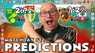 CHAMPIONSHIP PREDICTIONS  WEEK 12 [upl. by Massie332]