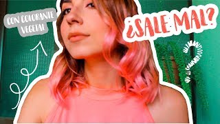 ME PINTE EL PELO DE ROSA  ¿Cómo teñir tu cabello con colorante vegetal  ADRI ZALLES [upl. by Aivilys342]