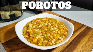 POROTOS 🫘 en OLLA NORMAL 🍲 sin olla a presión  Receta Vegetariana  FRIJOLES  William Priets [upl. by Eissirc]